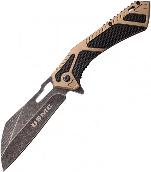 USMC USMC Linerlock A-O Tan knives USMA1063GN
