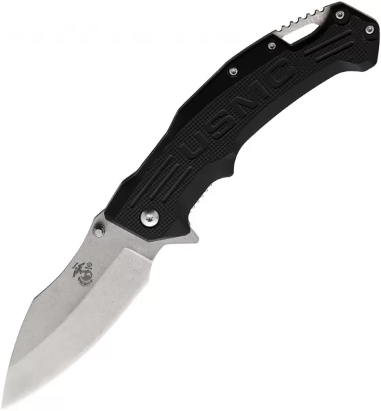 USMC Linerlock A-O Black knives USMA1065BK