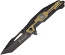 USMC Linerlock A/O Black/Tan - USMA3001TN