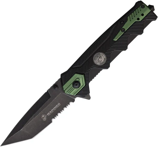 USMC Linerlock A-O Green knives USMA3004GN