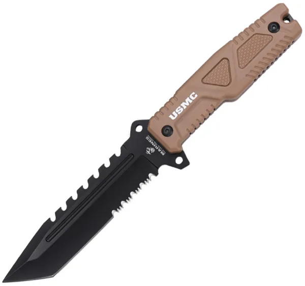 USMC Fixed Blade Tan knives USMFIX3003TN