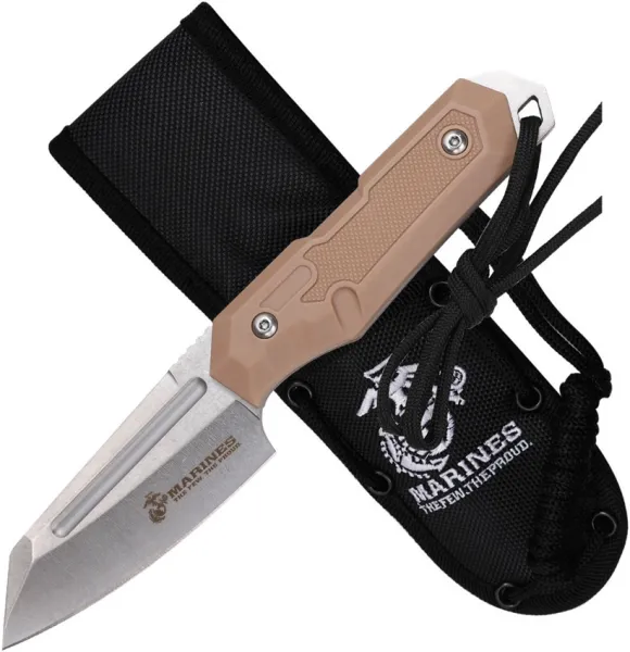 USMC Fixed Blade Tan knives USMFIX3009TN