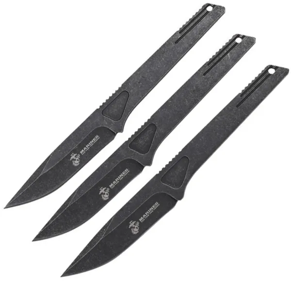 USMC Throwing Knife Set BSW knives USMT3002BK