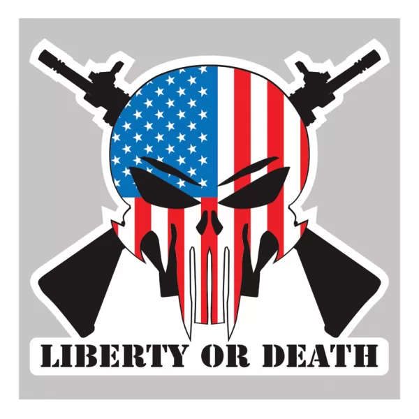 United States Tactical Sticker Liberty or Death USTBS753