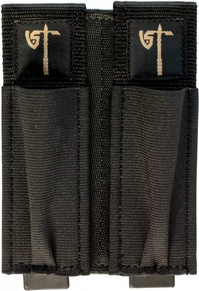 United States Tactical Double Pistol Mag Pouch Blk USTMOL01701