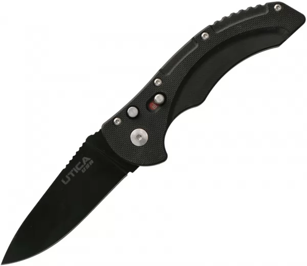 Utica Stealth QD Button Lock A-O knives UTK11UTKA1
