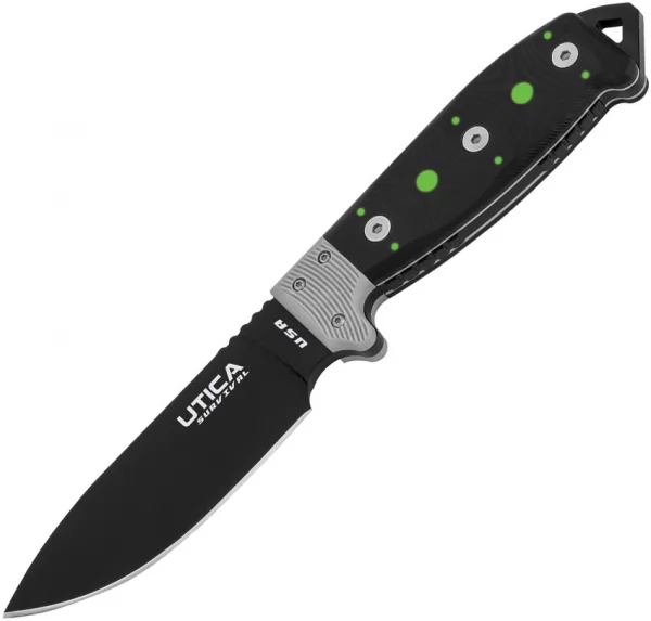 Utica Stealth IV Fixed Blade Black knives UTK11UTKS4K