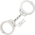 Uzi Handcuffs Silver finish - UZIHCCS