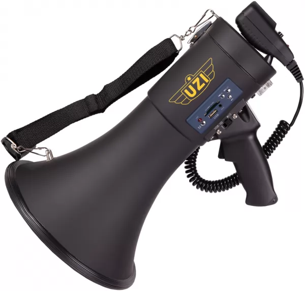 Uzi Megaphone with Siren knives UZIMPPRO