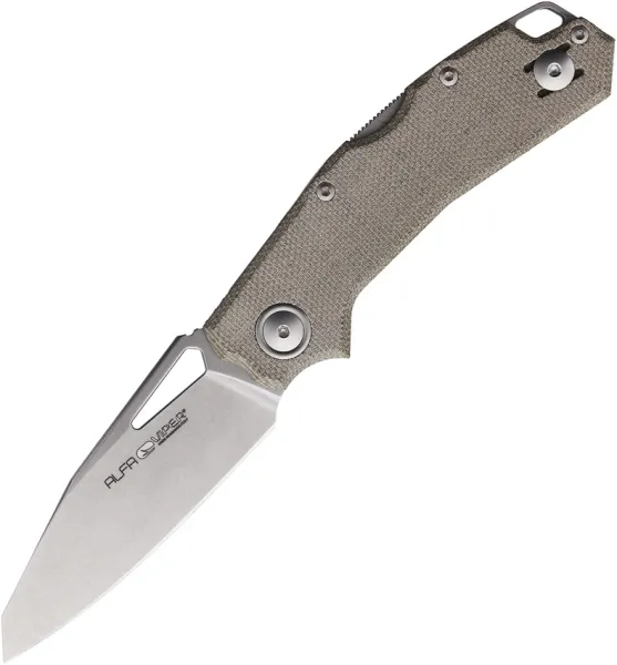 Viper Alfa Lockback Green Micarta V6022CG