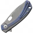 Viper Lille Framelock Damascus Blue VA5964TIBL