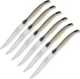 Andre Verdier Laguiole Steak Knife Set White VER706IBBP