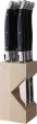 Andre Verdier Laguiole Steak Knife Set Black VER706NBBP