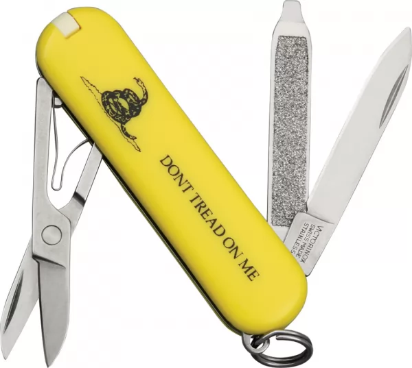 Victorinox Classic Gadsden Flag knives VN06221R9X16