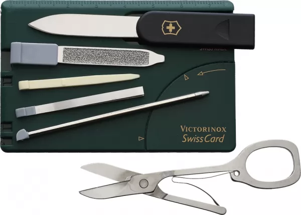 Victorinox Swiss Card Hunter Green knives VN53906