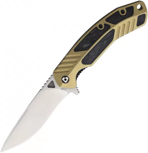 V NIVES Tectonic Linerlock CF Gold VNI16TICFPGD