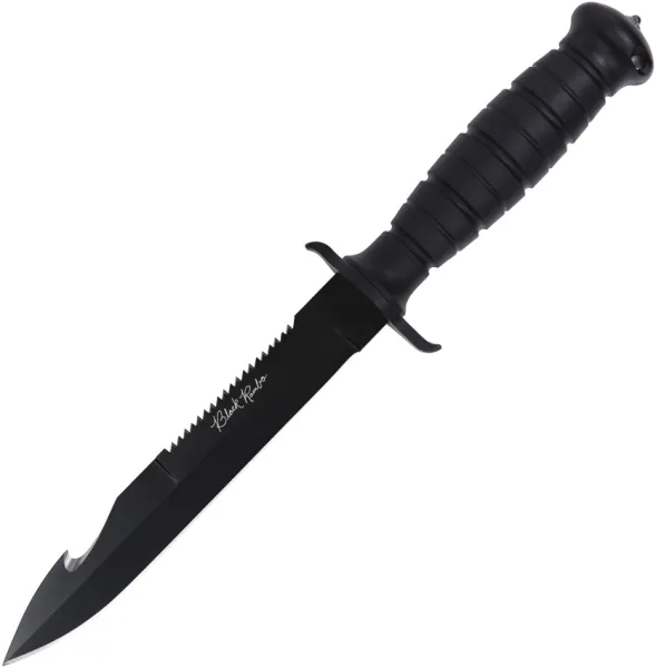 V NIVES Black Rambo Savage Fixed Blade VNIFB32FPBBK