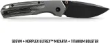 Vosteed Psyop 299 Top Linerlock Black VOSA2219
