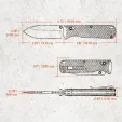 Vosteed Vombat Crossbar Lock Steel Blu VOSA4103