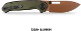 Vosteed Zander Vanchor Lock OD Green VOSA4604 Vosteed Zander Vanchor Lock OD Green VOSA4604