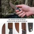 Vosteed Mink Fixed Blade Black VOSD0106