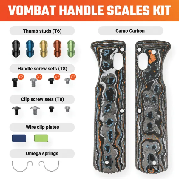 Vosteed Vombat Handle Gulf Camo CF VOSW0102