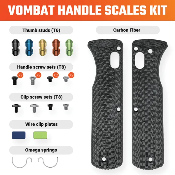 Vosteed Vombat Handle Carbon Fiber VOSW0107