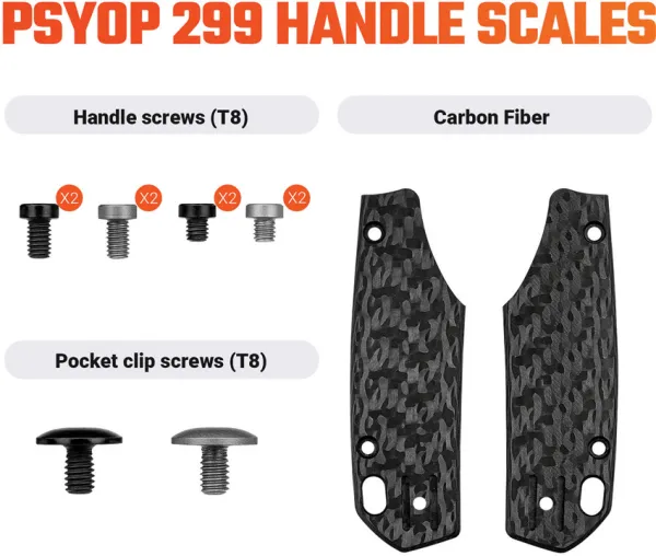 Vosteed Psyop 299 Handle CF Black VOSW0402