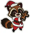 Vosteed Raccoon Christmas Patch - VOSX0130