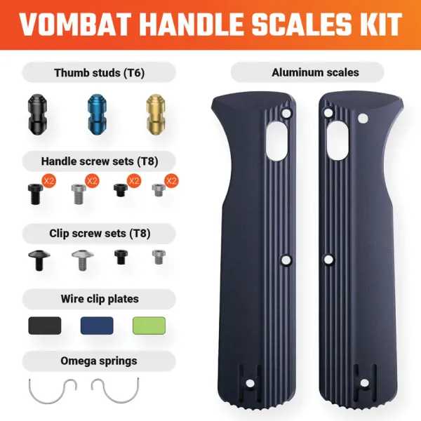 Vosteed Vombat Handle Scale Kit Slate VOSX0136