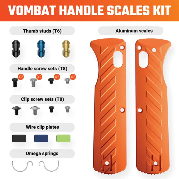 Vosteed Vombat Handle Scale Kit Org VOSX0137