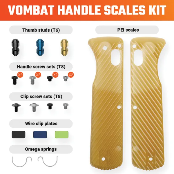 Vosteed Vombat Handle Scale Kit PEI VOSX0138