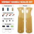 Vosteed Vombat Handle Scale Kit PEI - VOSX0138