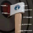 World Axe Throwing League Big Axe Throwing Axe WATL070