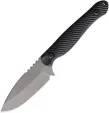 Wachtman Knife & Tool Eddy 2 Fixed Blade Black - WCHE2BKT