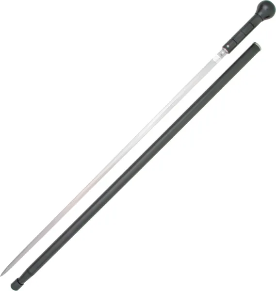 Windlass Knob Cane Solid Black Aluminum Rapier Blade 600180