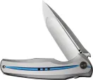 We Knife Co Ltd Gray Titanium Handle With Blue WE01J2