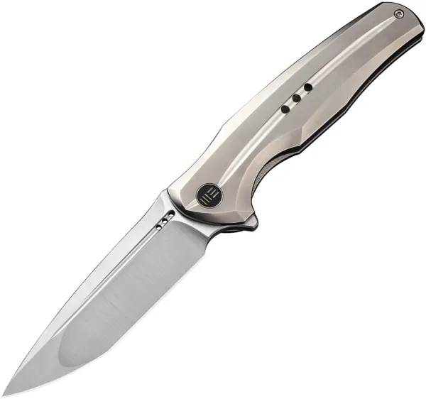 We Knife Co Ltd Polished Bead Blasted Titanium WE01J4