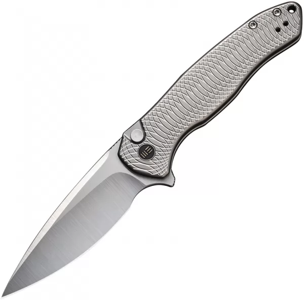 We Knife Co Ltd Kitefin Button Lock Ripple Sat WE19002M2