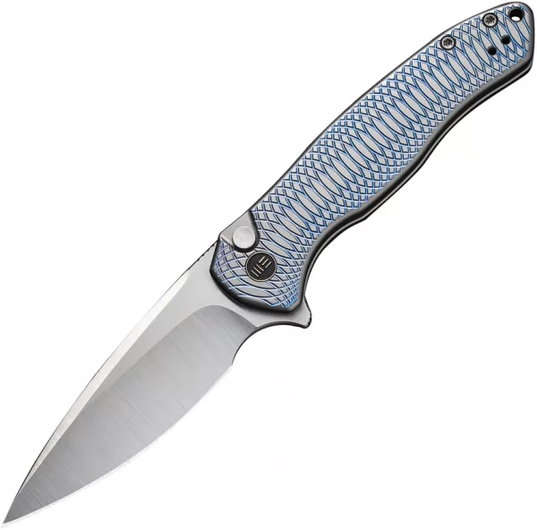 We Knife Co Ltd Kitefin Button Lock Ripple Gry WE19002M3