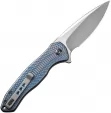 We Knife Co Ltd Kitefin Button Lock Ripple Gry WE19002M3