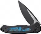 We Knife Co Ltd Kitefin Button Lock Fat Carbon WE19002N1