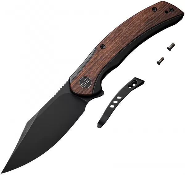 We Knife Co Ltd Snick Framelock Black-Brown WE19022F3