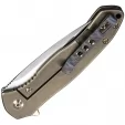We Knife Co Ltd Kitefin Framelock Gold WE2001C