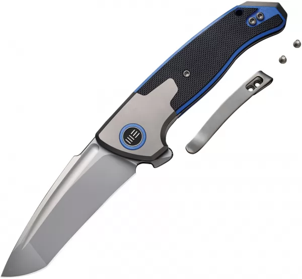 We Knife Co Ltd Press Check Framelock Blue WE20078A2