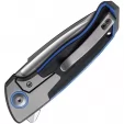 We Knife Co Ltd Press Check Framelock Blue WE20078A2