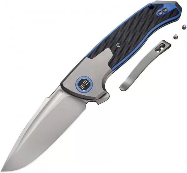 We Knife Co Ltd Press Check Framelock Blue WE20078B2