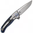 We Knife Co Ltd Press Check Framelock Blue WE20078B2