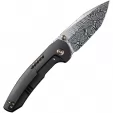 We Knife Co Ltd Trogon Framelock Damasteel WE22002BDS1