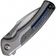 We Knife Co Ltd Ziffius Button Lock Gray Ti-CF WE22024ADS1
